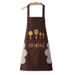 Anubhav Janni Kitchen Apron with Front Pocket and side Coral Velvet for Wiping Hands Towel PVC Waterproof Cooking Fits Men Women Home Restaurant Big Hand-Wiping Washable And Chef (pack of 1)