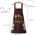 Anubhav Janni Kitchen Apron with Front Pocket and side Coral Velvet for Wiping Hands Towel PVC Waterproof Cooking Fits Men Women Home Restaurant Big Hand-Wiping Washable And Chef (pack of 1) - Image 2