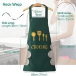 Anubhav Janni Kitchen Apron with Front Pocket and side Coral Velvet for Wiping Hands Towel PVC Waterproof Cooking Fits Men Women Home Restaurant Big Hand-Wiping Washable And Chef (pack of 1) - Image 7
