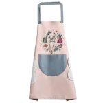 Anubhav Janni Apron for Women Men Adjustable Cooking with Large Pockets Oil Proof Milk Juice Coffee Resistant Cute Bunny Spring Floral Design Professional Waterproof Kitchen (pack of 1)