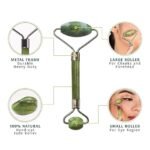 Anubhav Janni Green Stone Roller Facial Massager Jade Tool Natural Himalayan for Face Neck Healing Skin Wrinkles Serum Application For and Body Natural Skin (pack of 1) - Image 5