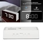 Anubhav Janni Digital Alarm Mirror Clock for Heavy Sleepers LED Table Study Students Office Bedroom with Loud Sound Automatic Sensor Date Temperature Large Display Kids Snooze (pack of 1) - Image 4