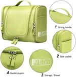 Anubhav Janni Hanging Toiletry Bag Multifunctional Extra Large Cosmetic For Women Durable Bags with Hook Makeup brushes Pouches Travel Waterproof Grooming Kit Storage (Pack Of 1 Pcs) - Image 6