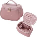 Anubhav Janni Travel Makeup Bag for Women Girls  Leather Cosmetic Bags Portable Toiletry Large Zipper Storage Cosmetic PU Multifunctional Vanity Bag Makeup Cosmetic Brush Case (pack of 1) - Image 7