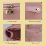 Anubhav Janni Travel Makeup Bag for Women Girls  Leather Cosmetic Bags Portable Toiletry Large Zipper Storage Cosmetic PU Multifunctional Vanity Bag Makeup Cosmetic Brush Case (pack of 1) - Image 9