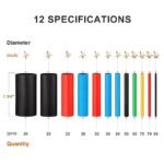 Anubhav Janni 560Pieces Heat Shrink Tubing Electrical Wire Cable Sleeving Wrap Cable Wrap Assortment Electric Insulation Heat Shrink Tube Kit with Box (pack of 1) - Image 2