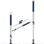 Anubhav Janni Blue Slim Floor Wiper 180° Rotating Squeegee with Adjustable Long Handle for Bathroom Glass Tile Marble Window Cleaning Durable Soft Blade Home Use Magic Kitchen (pack of 1)