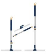 Anubhav Janni Blue Slim Floor Wiper 180° Rotating Squeegee with Adjustable Long Handle for Bathroom Glass Tile Marble Window Cleaning Durable Soft Blade Home Use Magic Kitchen (pack of 1)