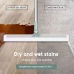 Anubhav Janni Blue Slim Floor Wiper 180° Rotating Squeegee with Adjustable Long Handle for Bathroom Glass Tile Marble Window Cleaning Durable Soft Blade Home Use Magic Kitchen (pack of 1) - Image 8