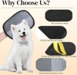 Anubhav Janni Cats Dogs Lit Hair Remover Glove for Electrostatic Removal Mitt Cleaning Furniture Carpets Car Seats Pet Five Finger Grooming Gentle Massage Tool Shedding  (pack of 1) - Image 7