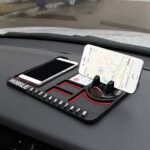 Anubhav Janni Car Dashboard Mobile Holder Anti-Slip Mat with Phone Stand Number Plate – Non-Slip Silicone Organizer for Interior Multipurpose and Mount Accessories Multifunctional (pack of 1) - Image 2