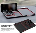 Anubhav Janni Car Dashboard Mobile Holder Anti-Slip Mat with Phone Stand Number Plate – Non-Slip Silicone Organizer for Interior Multipurpose and Mount Accessories Multifunctional (pack of 1) - Image 6