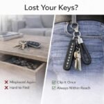 Anubhav Janni Anti-lost car Keychain with Phone Number Tag Leather Keyring Metal Double Pendants Stylish Accessories for Car Bike Office and Home Perfect Men Women Universal Plate (pack of 1) - Image 4