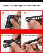 Anubhav Janni Anti-lost car Keychain with Phone Number Tag Leather Keyring Metal Double Pendants Stylish Accessories for Car Bike Office and Home Perfect Men Women Universal Plate (pack of 1) - Image 7