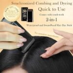 Anubhav Janni Big 2 in 1 Hair Color Stick New Comb for Men Women Waterproof Sweat-Proof Grey Coverage Easy Application Natural Safe Formula Instant Touch-Up Fuller With Built-In (pack of 1) - Image 2