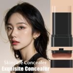 Anubhav Janni 2 in 1 Makeup Foundation Stick Flawless Eraser stick with Brush Double Head Face Make Up Multi-Use Waterproof Traceless Long-Lasting Repair Luxury Anti-Wrinkle (pack of 1) - Image 2