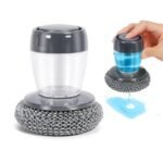 Anubhav Janni Tar Brush Dish Cleaning with Liquid  Palm Dishes Pot pan Sink scrubbing Household soap Dispenser for Tool Dispensing wash Kitchen Utensils Scrubber Multipurpose Kitchen (pack of 1)