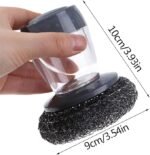 Anubhav Janni Tar Brush Dish Cleaning with Liquid  Palm Dishes Pot pan Sink scrubbing Household soap Dispenser for Tool Dispensing wash Kitchen Utensils Scrubber Multipurpose Kitchen (pack of 1) - Image 3