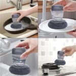 Anubhav Janni Tar Brush Dish Cleaning with Liquid  Palm Dishes Pot pan Sink scrubbing Household soap Dispenser for Tool Dispensing wash Kitchen Utensils Scrubber Multipurpose Kitchen (pack of 1) - Image 7