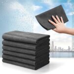 Anubhav Janni Magic Cleaning Cloth Reusable Microfiber Cloths Lint-Free Cloth Streak-Free for Tea Towels Dust Cloths Home Kitchen Cars Windows Thickened Window Miracle Glass Bathroom(pack of 1) - Image 7