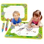 Anubhav Janni Magic Water Drawing Mat for Kids Reusable Doodle Mess Free Toddlers Toys Coloring Aqua Scribble Baby Girl Birthday Gift Combo of Toddlers Kids Writing Board Educational Toy Boys Girls (pack of 1)