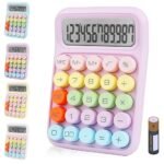 Anubhav Janni Colorful Calculator 12 Digit Large LCD Display and Big Round Buttons Candy Colored Desktop Basic Calculator for Office School Home Business with 12-Digit Sugar (pack of 1)