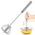 Anubhav Janni Steel Hand Blender for Kitchen Whiskers Coffee-Lassi-Cream-Soup-Butter Milk Mixer Beater Egg Stainless Automatic Butter Maker Juices Shakes Froth Everyday Cooking (pack of 1)