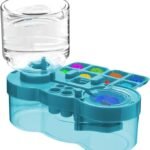 Anubhav Janni 3 in 1 Paint Brush Rinser Blue Cleaner with Tray  Water Circulation Paintbrush Drain Holder Watercolor Dispenser Palette Washer Tool Palette Holder (pack of 1)