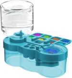 Anubhav Janni 3 in 1 Paint Brush Rinser Blue Cleaner with Tray  Water Circulation Paintbrush Drain Holder Watercolor Dispenser Palette Washer Tool Palette Holder (pack of 1)