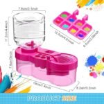 Anubhav Janni 3 in 1 Paint Brush Rinser Pink Cleaner with Tray  Water Circulation Paintbrush Drain Holder Watercolor Dispenser Palette Washer Tool Palette Holder (pack of 1) - Image 4