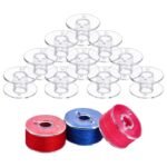 Anubhav Janni 25 Pcs Transparent Plastic Sewing Machine Bobbins with Storage Case Clear Bobbin Set for All Machines Tailoring Tools Organizer Box Easy Thread Identification   (pack of 1) - Image 4