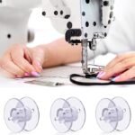 Anubhav Janni 25 Pcs Transparent Plastic Sewing Machine Bobbins with Storage Case Clear Bobbin Set for All Machines Tailoring Tools Organizer Box Easy Thread Identification   (pack of 1) - Image 9