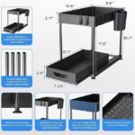 Anubhav Janni Uso Storage Rack Sliding Drawer Shelf – Multipurpose Storage Rack for Kitchen Bathroom Cabinet Space-Saving Organizer Clutter-Free Living Under with Drawers Hooks (pack of 1) - Image 2