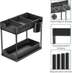 Anubhav Janni Uso Storage Rack Sliding Drawer Shelf – Multipurpose Storage Rack for Kitchen Bathroom Cabinet Space-Saving Organizer Clutter-Free Living Under with Drawers Hooks (pack of 1) - Image 3
