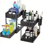 Anubhav Janni Uso Storage Rack Sliding Drawer Shelf – Multipurpose Storage Rack for Kitchen Bathroom Cabinet Space-Saving Organizer Clutter-Free Living Under with Drawers Hooks (pack of 1) - Image 4
