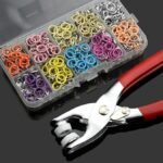 Anubhav Janni Grommet Setting Tool Mix Color Kit – Colorful Metal Snap Buttons with Grommet Setting Tool Mixed Color Press Stud for Sewing Crafting Repair  Full Mix Fastener (pack of 1) - Image 3