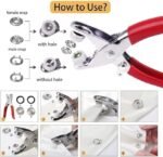 Anubhav Janni Grommet Setting Tool Mix Color Kit – Colorful Metal Snap Buttons with Grommet Setting Tool Mixed Color Press Stud for Sewing Crafting Repair  Full Mix Fastener (pack of 1) - Image 9
