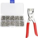 Anubhav Janni Grommet Setting Tool Silver Kit – Colorful Metal Snap Buttons with Grommet Setting Tool Silver Press Stud for Sewing Crafting Repair  Full Mix Fastener (pack of 1)