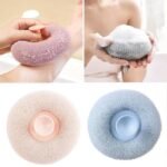 Anubhav Janni Round Loofah Scrubbing Brush Ultra Soft Bath Sponge Pouf Body Scrubber for Shower, Exfoliating Mesh with Suction Women and Kids Round Mesh Perfect Refreshing Cleansing (pack of 1) - Image 6