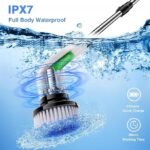 Anubhav Janni 7 in 1 Magic Brush Scrubber for Cleaning Mop Floor Multiple Brush Heads Bathroom Tile Grout Kitchen Car Cleaning Adjustable Detachable Handle Power Scrub Brush Electric (pack of 1) - Image 4