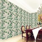 Anubhav Janni Green Leaf Wall Paper for Decor - 3D Sticker Bedroom Self Adhesive Peel Stick Wallpaper Walls Kitchen Oil Proof Waterproof self-Adhesive Stickers Anti-Mold Resistant (pack of 1) - Image 3
