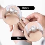 Anubhav Janni Loose Ring Silver Adjuster for Rings Invisible Tightener Reducer Resizer Fit Spiral Set Finger Easily Size fit Women Men Adjustable Spring Silicone Sizes Clear Sizer (pack of 1) - Image 2