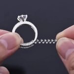 Anubhav Janni Loose Ring Silver Adjuster for Rings Invisible Tightener Reducer Resizer Fit Spiral Set Finger Easily Size fit Women Men Adjustable Spring Silicone Sizes Clear Sizer (pack of 1) - Image 4