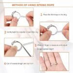 Anubhav Janni Loose Ring Silver Adjuster for Rings Invisible Tightener Reducer Resizer Fit Spiral Set Finger Easily Size fit Women Men Adjustable Spring Silicone Sizes Clear Sizer (pack of 1) - Image 5