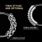 Anubhav Janni Loose Ring Silver Adjuster for Rings Invisible Tightener Reducer Resizer Fit Spiral Set Finger Easily Size fit Women Men Adjustable Spring Silicone Sizes Clear Sizer (pack of 1) - Image 8