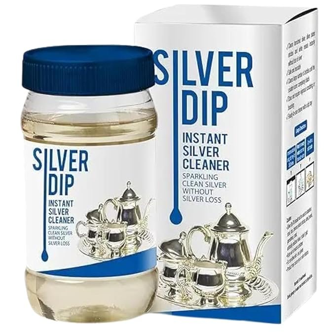 Anubhav Janni Silver Dip Cleaning Liquid Instant Cleaner Without Loss For Home Kitchen Use Shield Fast-Acting Polish for Instantly Restores Shine Fading or Damage Basil Fragrance (pack of 1) Anubhav Janni Silver Dip Cleaning Liquid Instant Cleaner Without Loss For Home Kitchen Use Shield Fast-Acting Polish for Instantly Restores Shine Fading or Damage Basil Fragrance (pack of 1) - Image 1