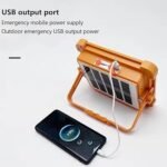 Anubhav Janni Solar Portable Light Flow Lite and LED Outdoor Work Security 4 Modes Camping Emergency Construction Site Garage Battery USB Rechargeable (pack of 1) - Image 2