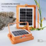 Anubhav Janni Solar Portable Light Flow Lite and LED Outdoor Work Security 4 Modes Camping Emergency Construction Site Garage Battery USB Rechargeable (pack of 1) - Image 3