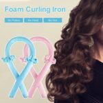Anubhav Janni Pink Heatless Hair Curler Women Satin Curling Rod Headband Accessories No Heat Silk Ribbon Soft Foam Rollers Overnight Curlers Long Hair Natural Waves Frizz Free (Pack Of 1 Pcs) - Image 2