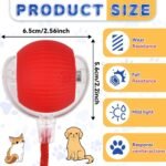 Anubhav Janni Red Cat Teaser Ball Pet Toy Automatic Rolling Toy Modes Teasing Tail USB Rechargeable Ribbon Wand Dancing Dog Toys For Indoor Cats Fast On Carpet Smart Ball (Pack Of 1 Pcs) - Image 7